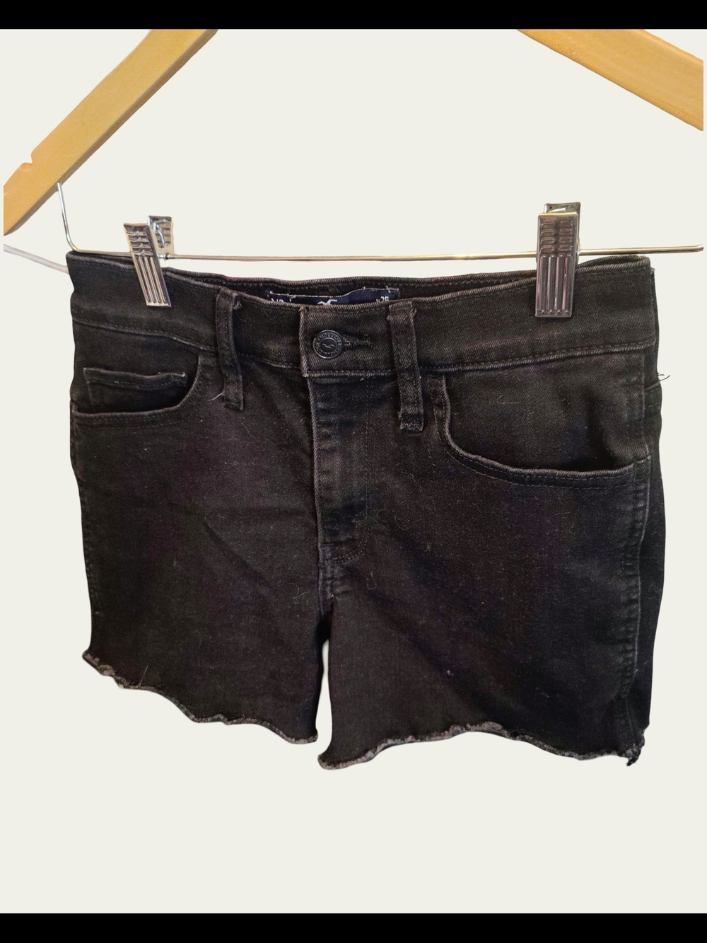 Hollister Black Denim Cutoff Shorts